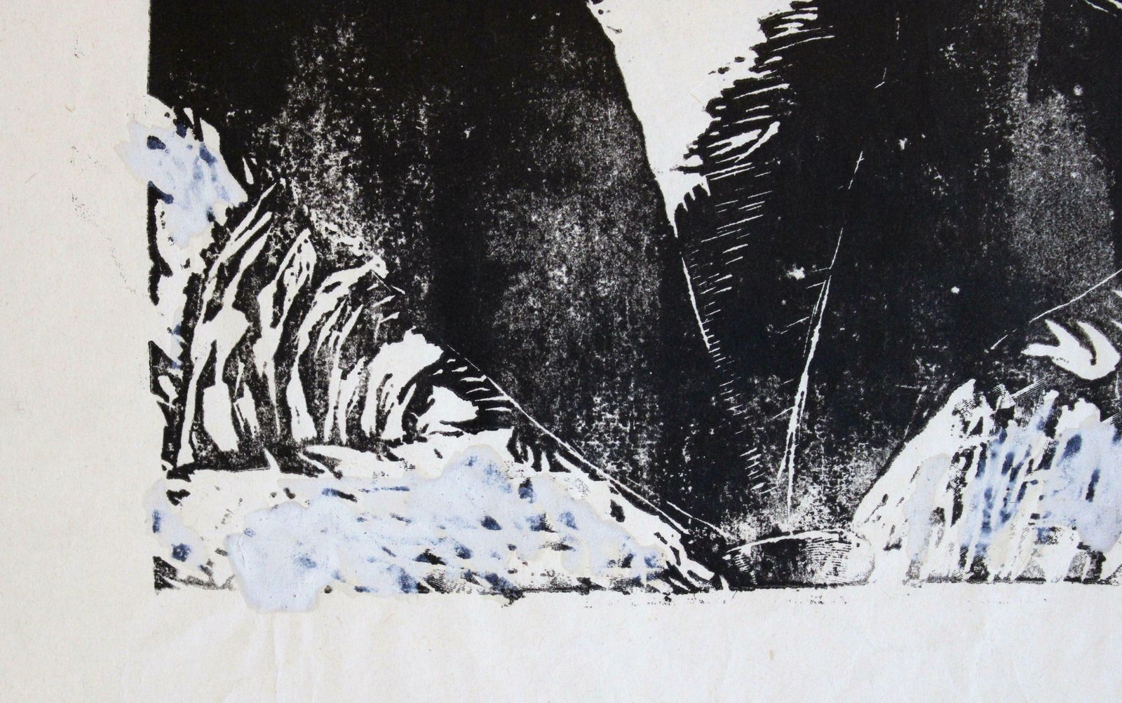 Self Portrait. Paper, Linocut, 31x21.5 Cm photo for sale