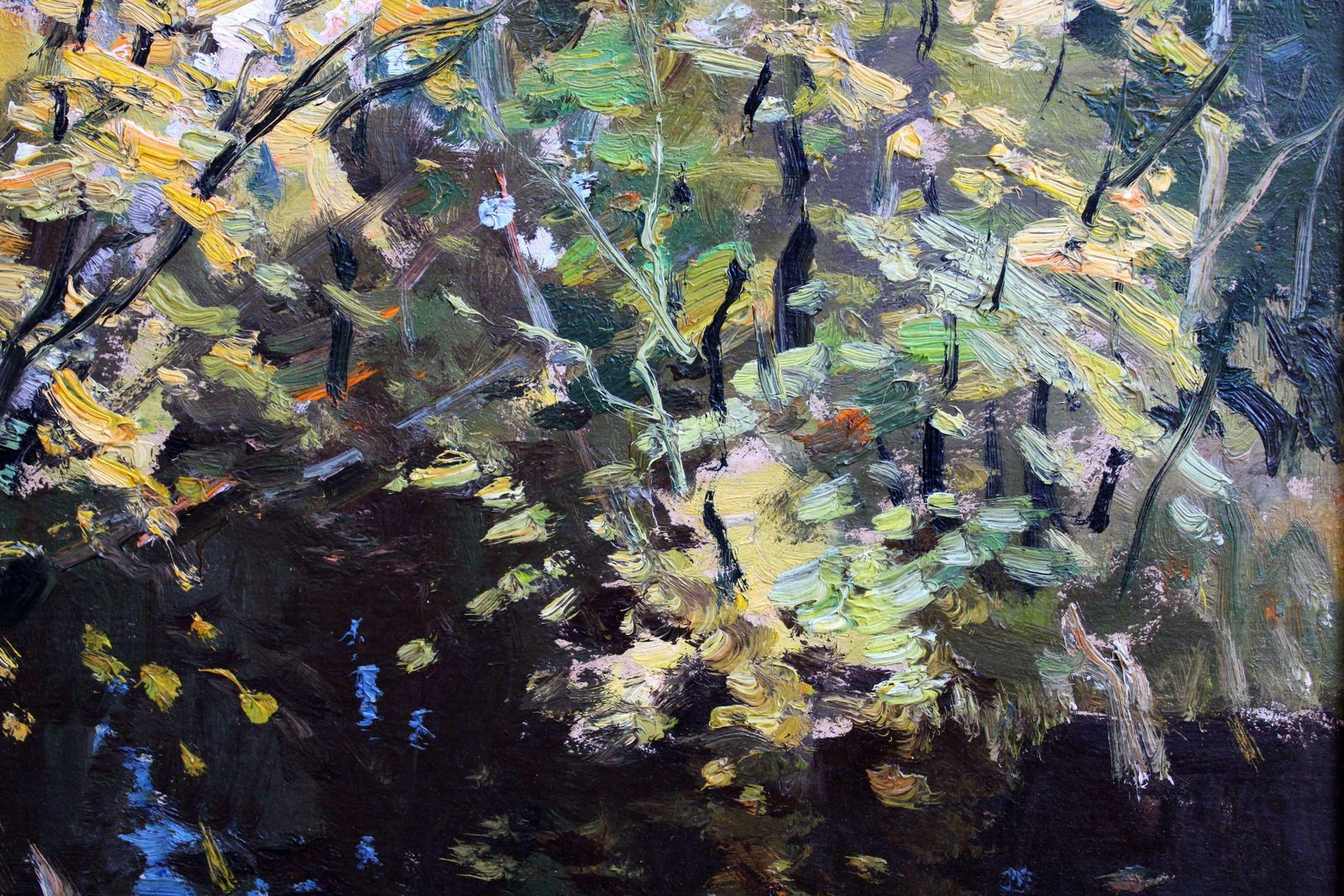 Edgars Vinters River In Autumn. 1984, Cardboard, Oil, 40x50 Cm 1984 photo furniture