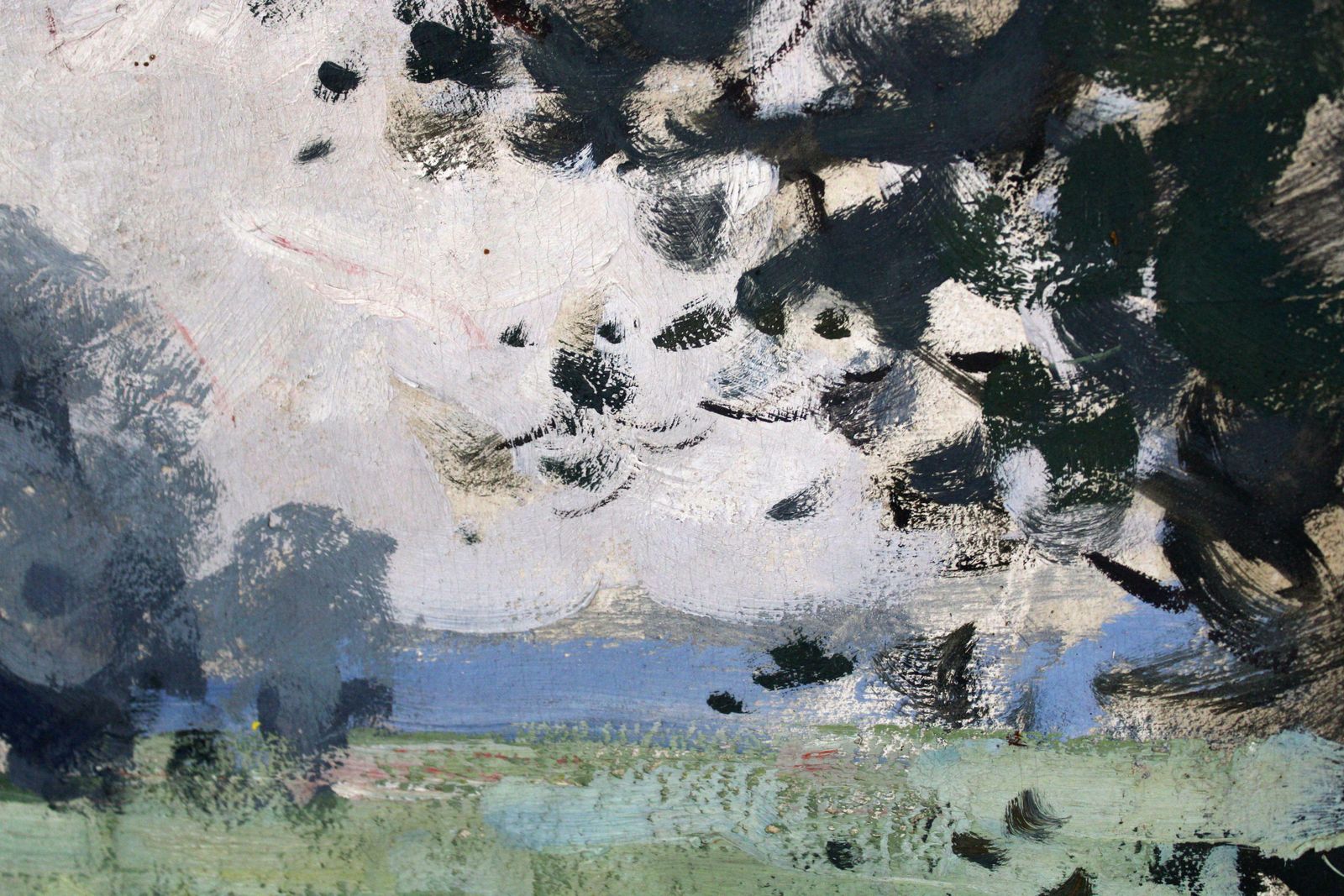 Oto Plader Landscape. 1942, Cardboard, Oil, 50x69.5 Cm photo 3779.0