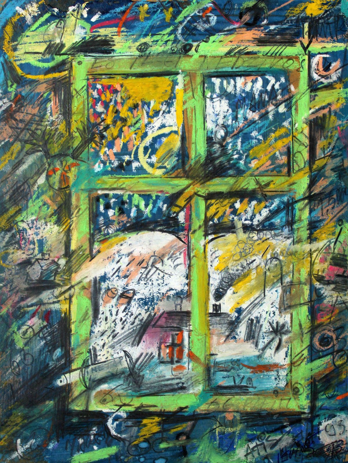 Atis Ievins Dream. 1993, Cardboard, Mixed Media, 20x15 Cm
