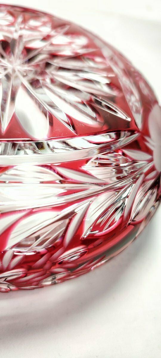 Schonborner Bleikristal Cut Crystal Ashtray, Germany, 1970s photo 377.0