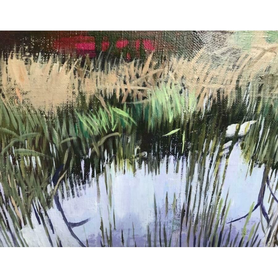 Ivdra Antra Swamp Studio. 2024, Oil On Canvas, 30x25 Cm photo for sale