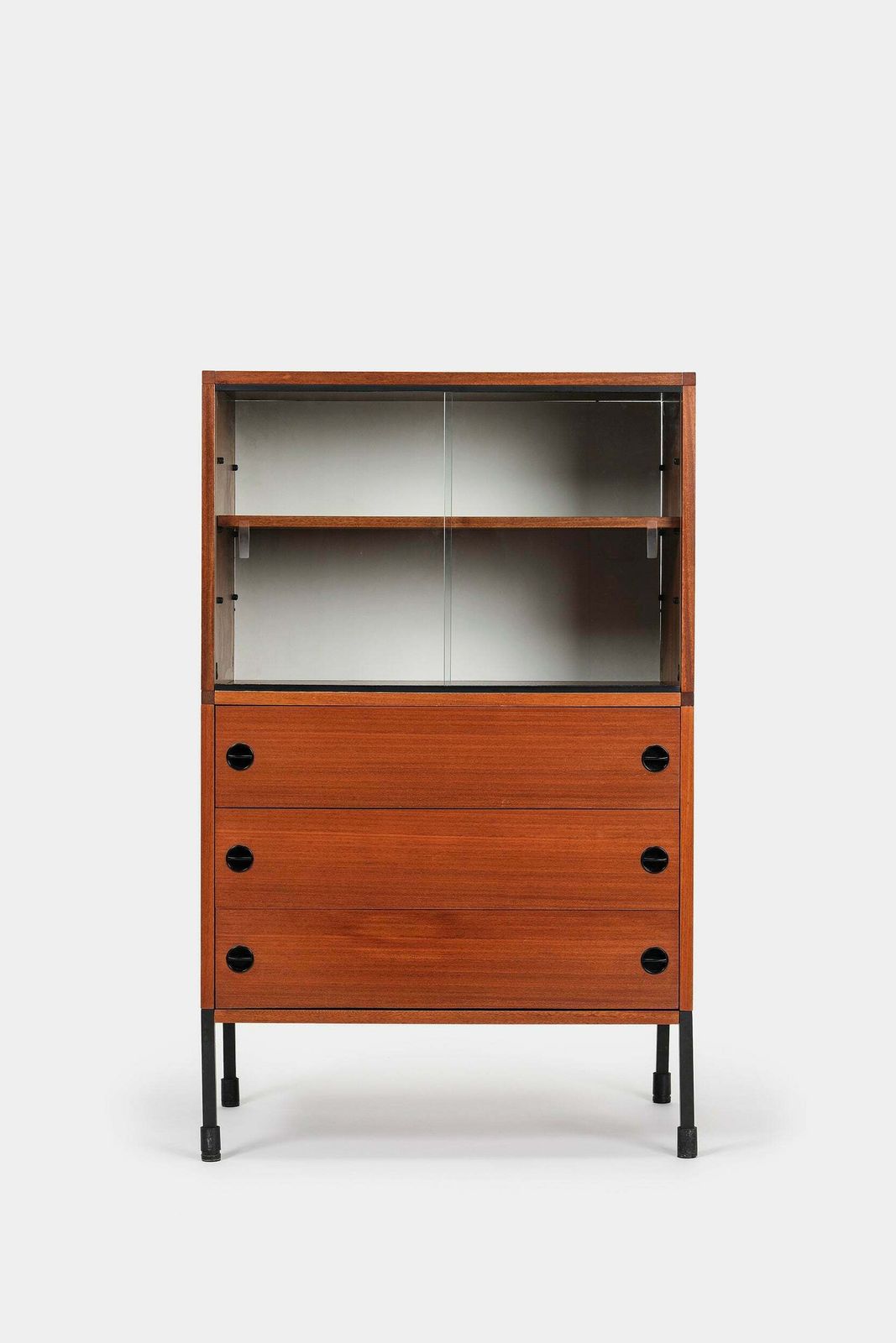 Guariche, Motte & Mortier, Dresser With Showcase, Arp, France, 50s photo for sale