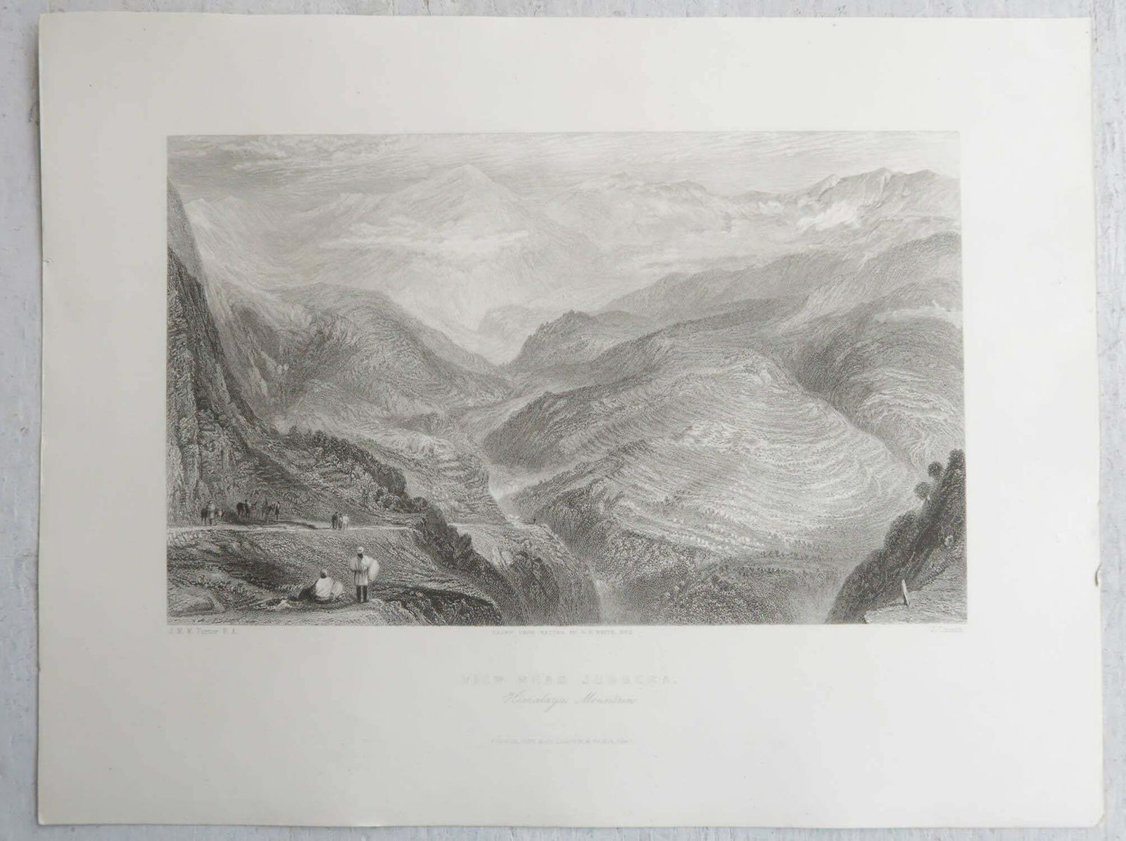 Set Of 15 Original Antique Prints Of The Himalayas, India, Circa 1830 photo for sale