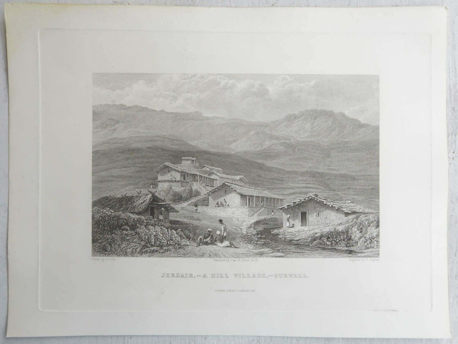 photo buy Set Of 15 Original Antique Prints Of The Himalayas, India, Circa 1830