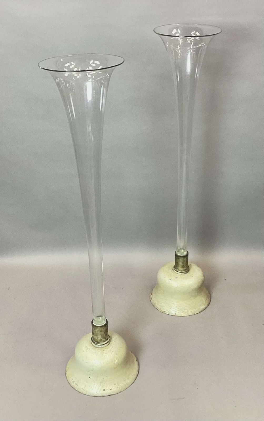 An Impressive C19th Pair Of Very Large Trumpet Vases photo 2475.0