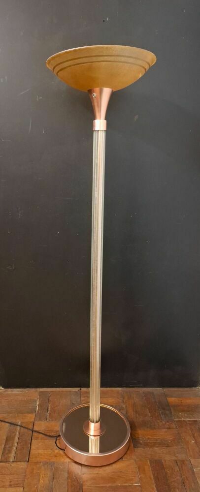 Art Deco Glass Floor Lamp, 1930s