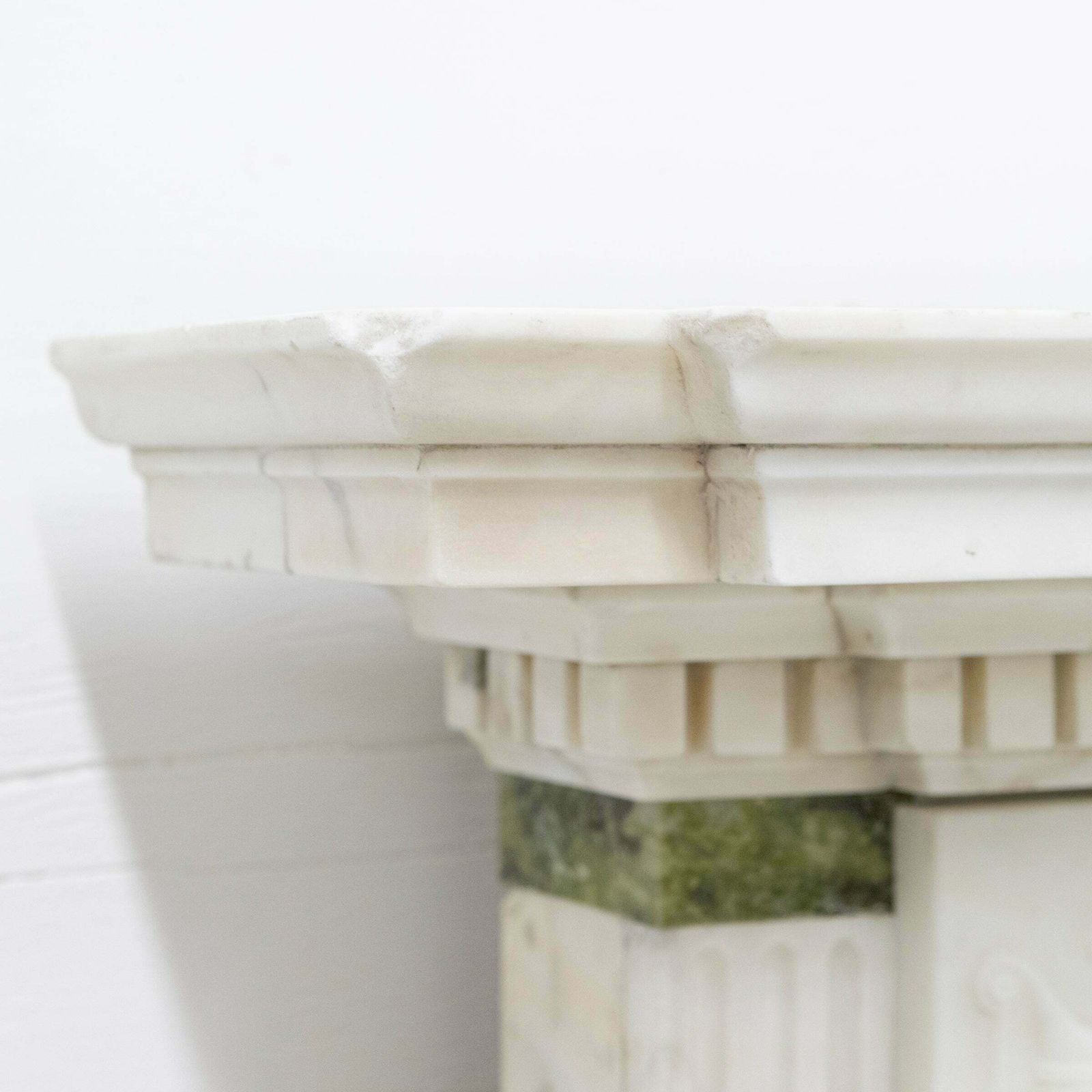 Antique Georgian Chimneypiece With Statuary & Connemara "Irish Green" Marble photo furniture