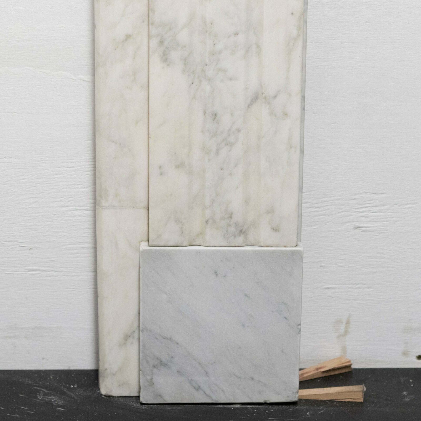 photo furniture Antique Carrara Marble Chimneypiece