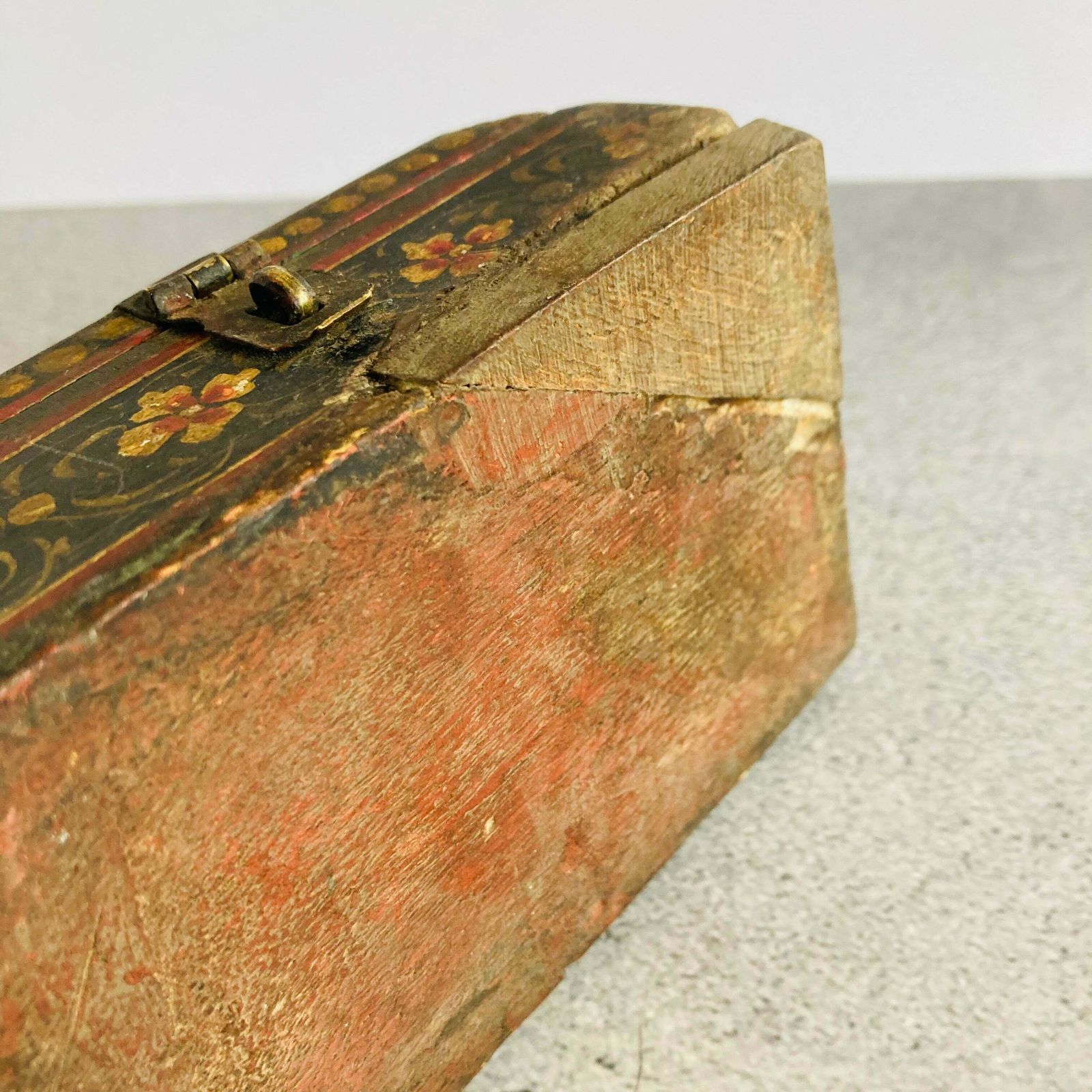 photo for sale Antique Folk Art Miniature Chest