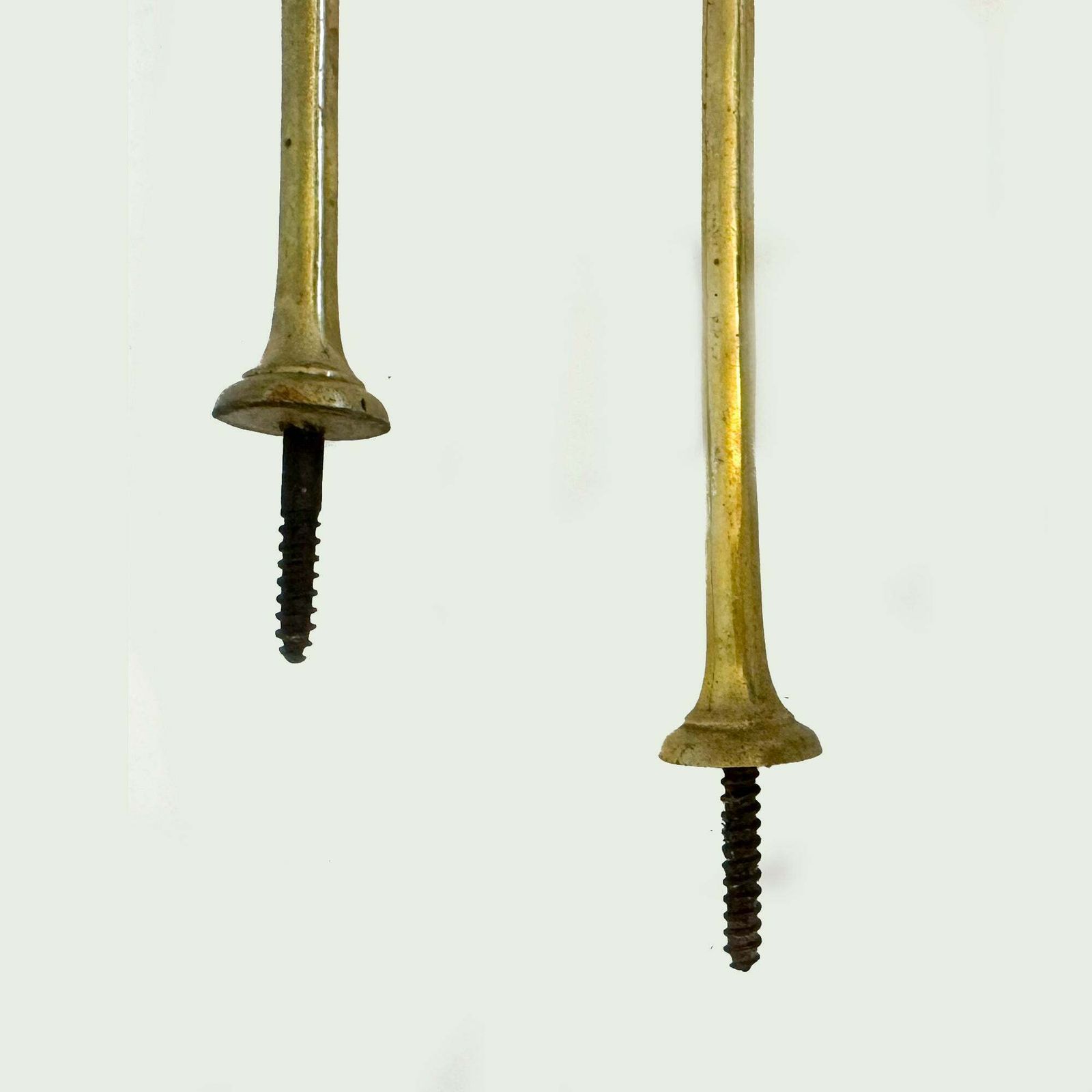 Antique Victorian Brass Door Hooks | Set Of 3 photo for sale