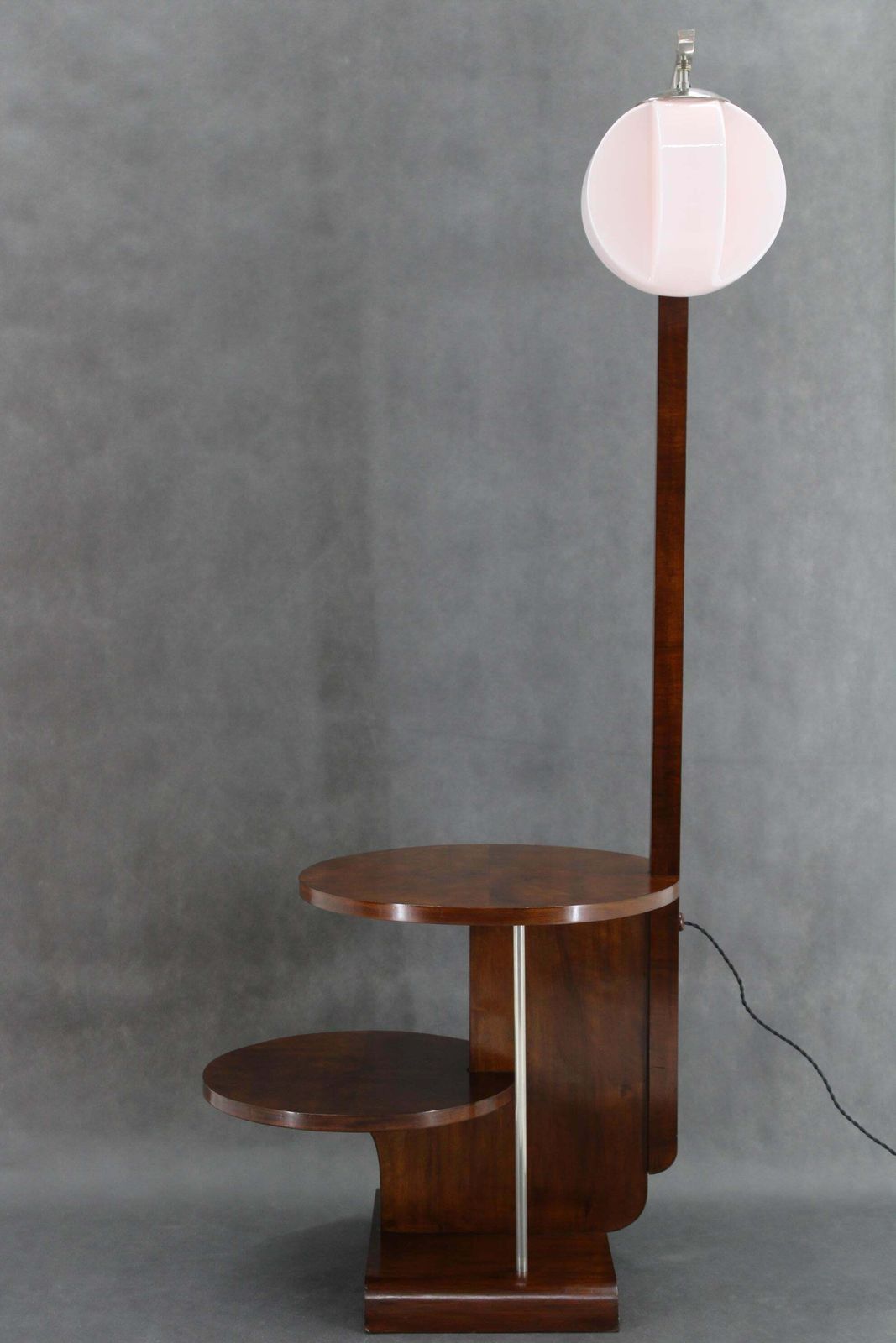 1930s Jindrich Halabala Floor Lamp In Walnut Finish , Restored photo buy