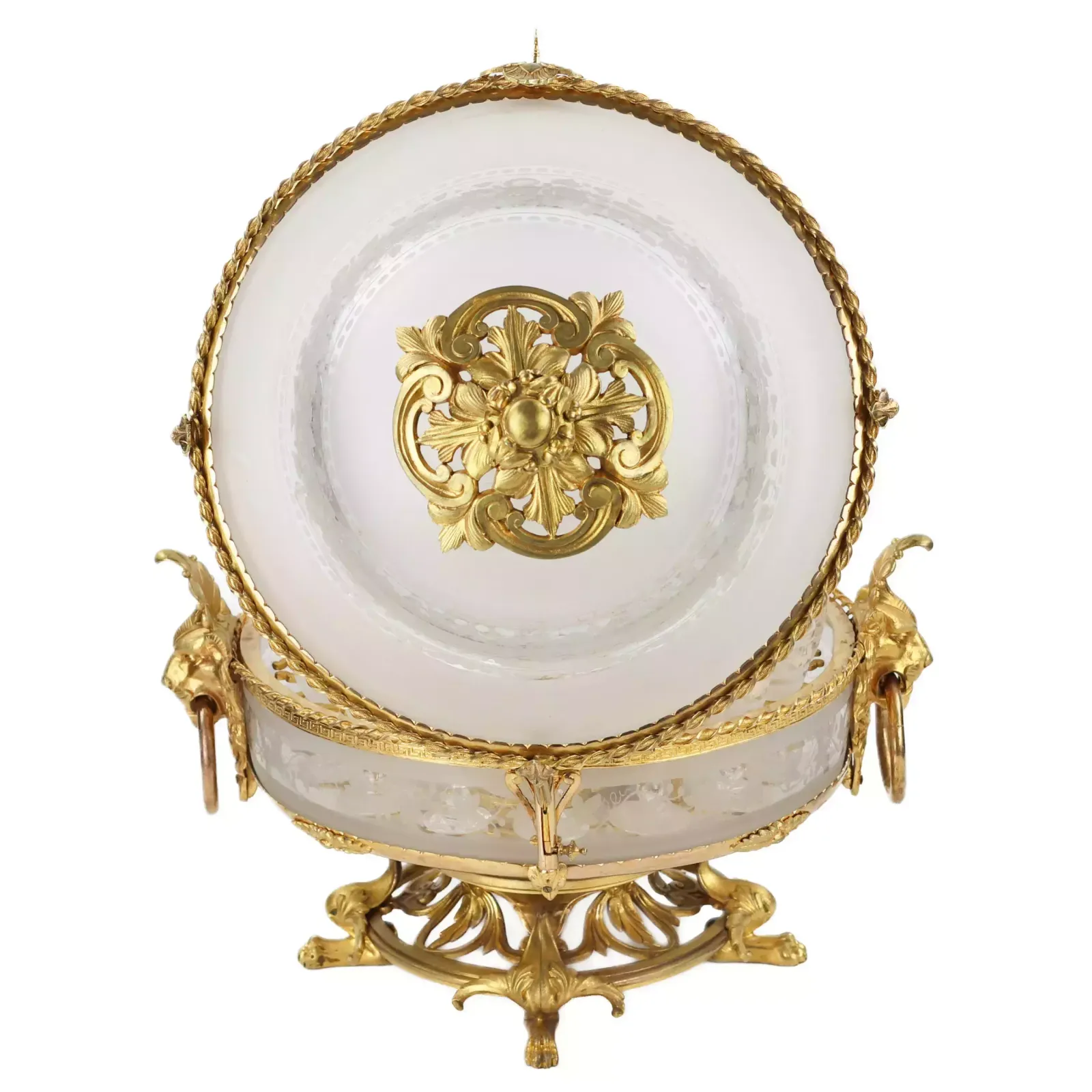 Liquor Bar Made Of Glass And Gilded Bronze From The Belle époque Period. Baccarat. France. 19th Century. photo Home Decor