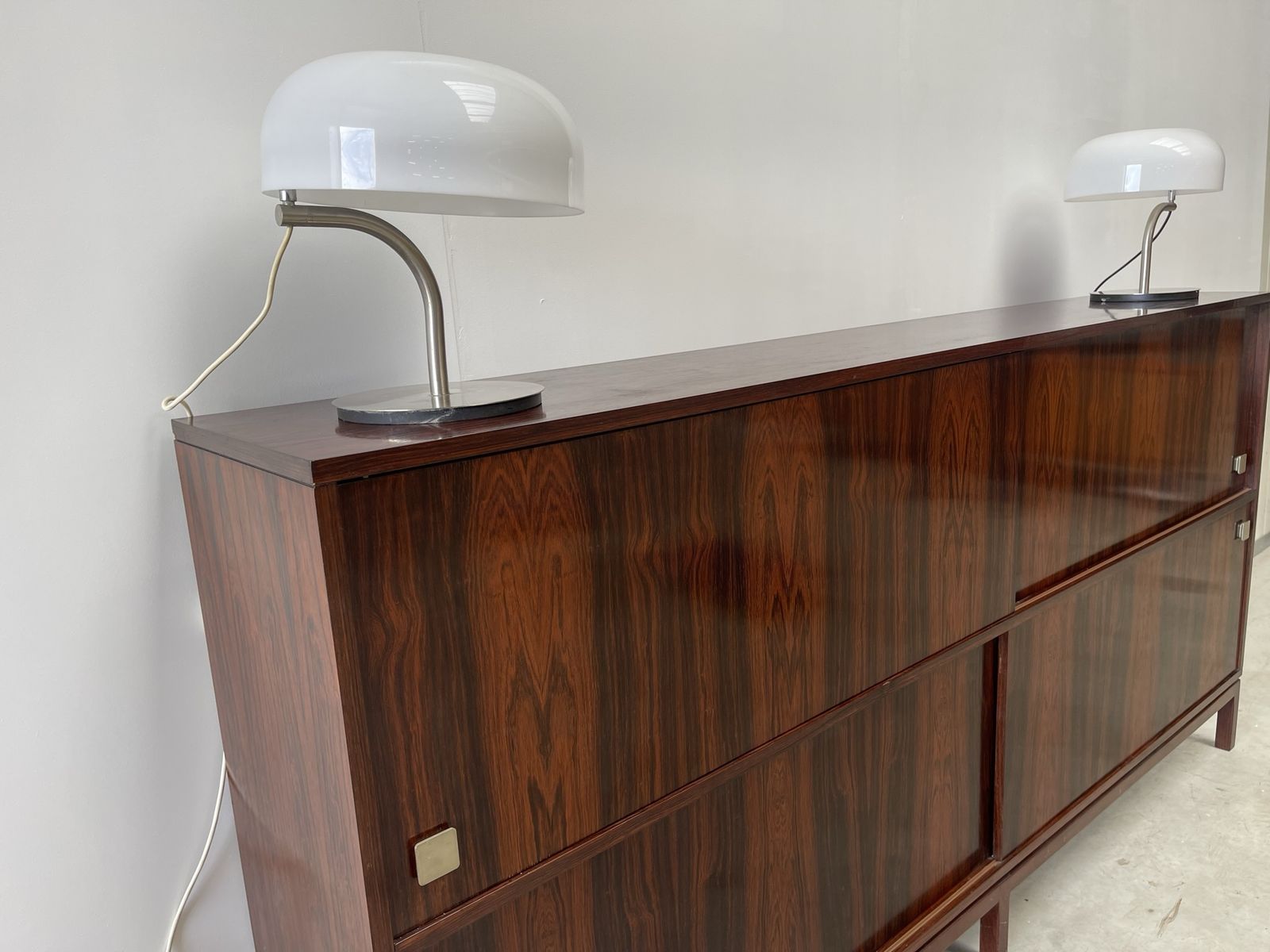 photo for sale Pair Of Table Lamps By Giotto Stoppino For Valenti, 1980s