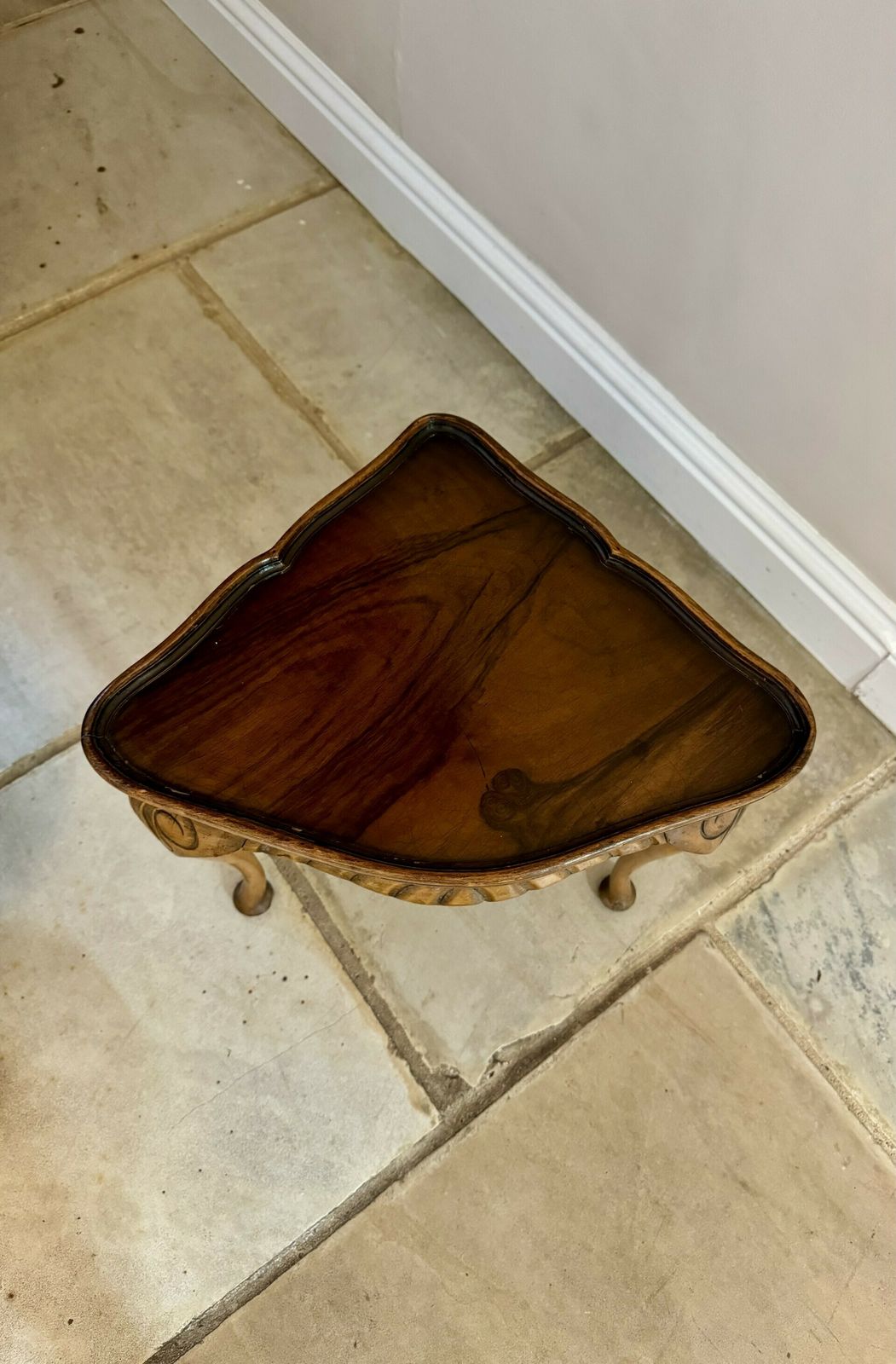 Antique Quality Burr Walnut Nest Of Five Tables photo for sale