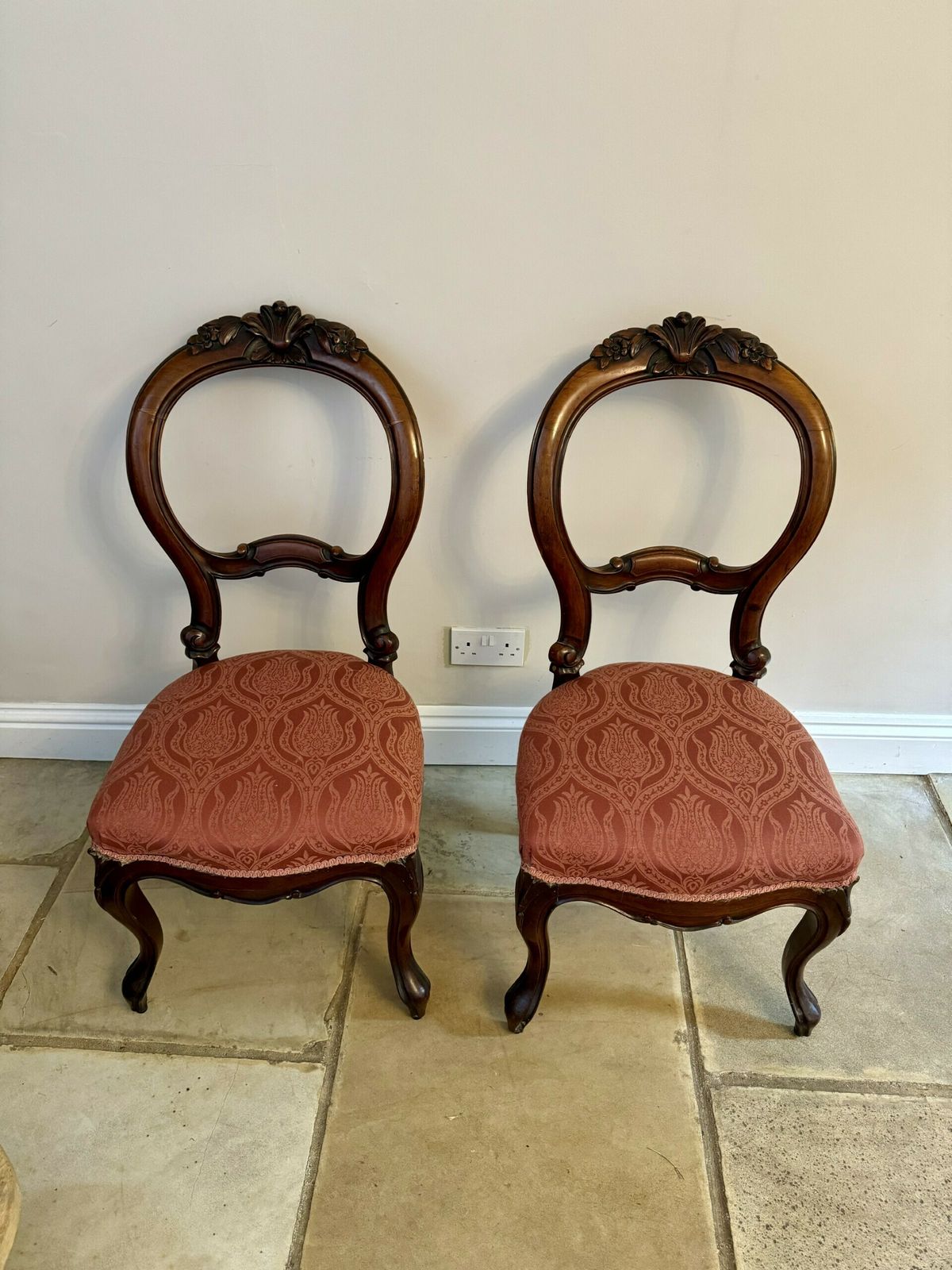 Set Of Six Antique Quality Carved Mahogany Dining Chairs photo 1795.0