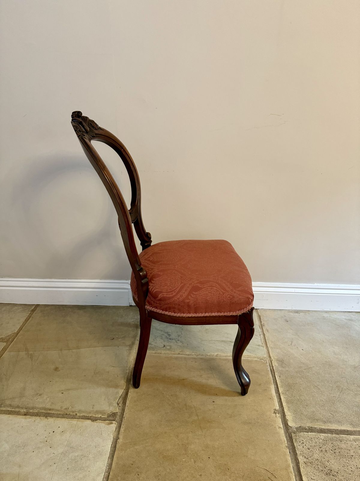Set Of Six Antique Quality Carved Mahogany Dining Chairs photo vinterior