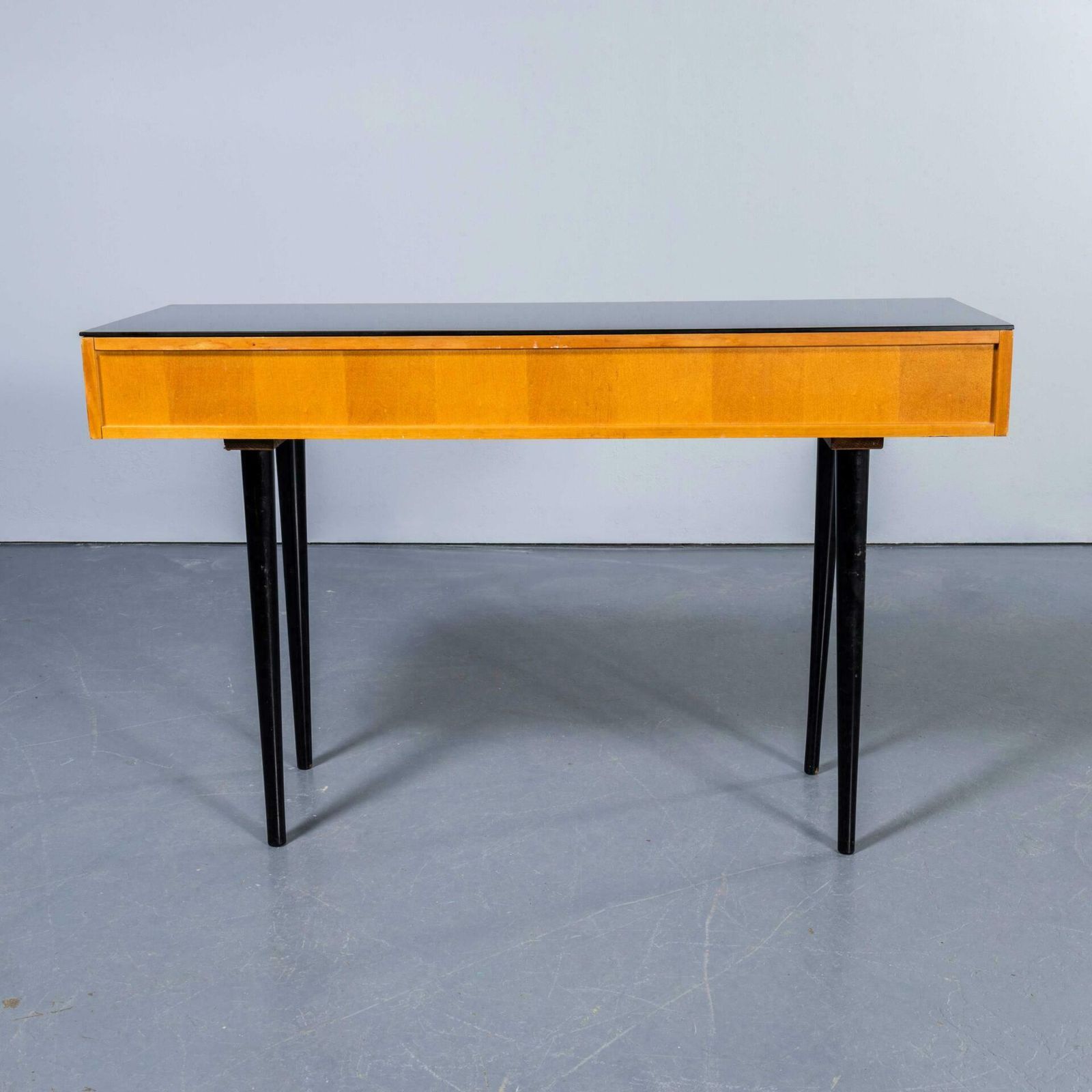photo for sale 1950’s Small Birch Glass Top Dressing Table – Czech Production