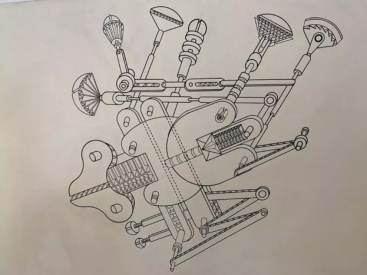 Renato Volpini, Part Of A Space Machine, Mixed Media, 1970s photo for sale