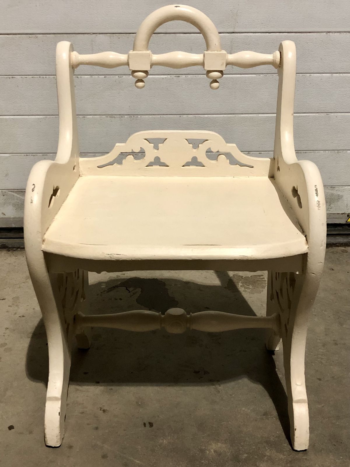 Two Antique Painted Hall Chairs In The Manner Or Richard Bridgens photo vintage