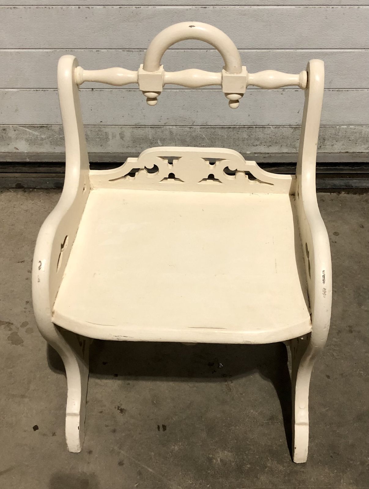 photo furniture Two Antique Painted Hall Chairs In The Manner Or Richard Bridgens