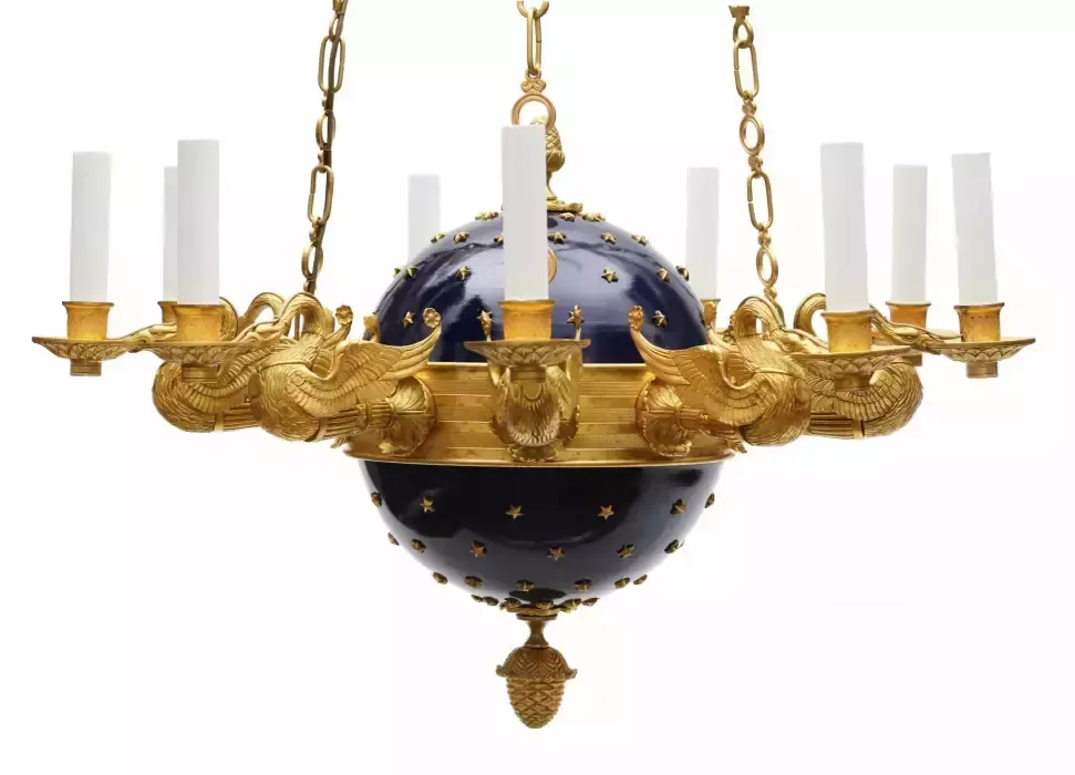 Impressive Chandelier In Empire Style. Russia. 19th Century. photo furniture