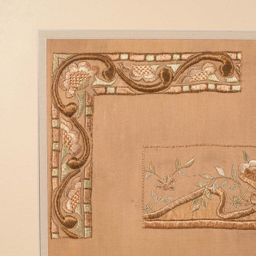 Antique Embroidery Technique Sampler, English, Needlepoint Display, Circa 1915 photo Art