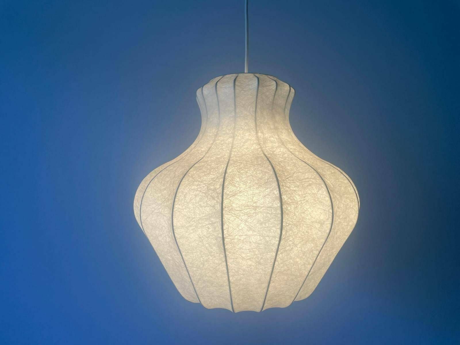 Flower Design Cocoon Pendant Lamp By Friedel Wauer For Goldkant, 1960s, Germany photo Lighting