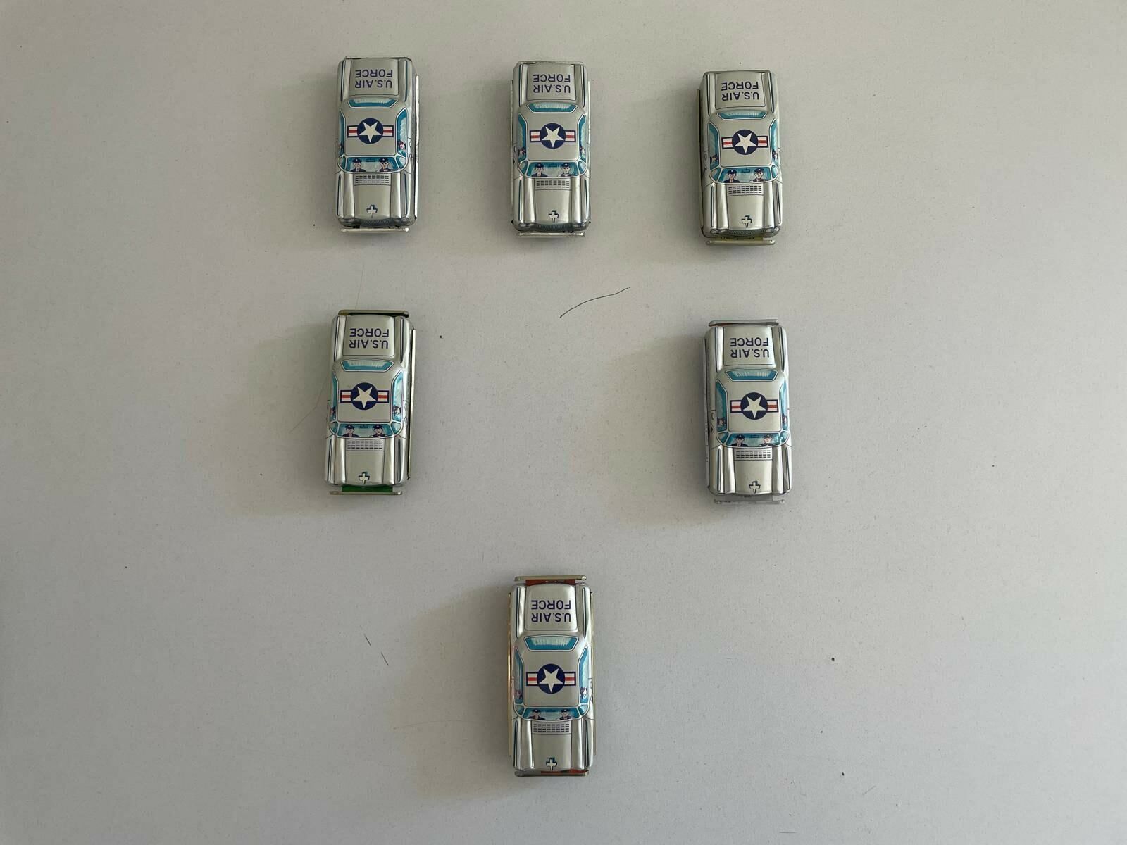 Nt Tin Us Air Force Toy Car, Set Of 6, Made In Japan photo buy