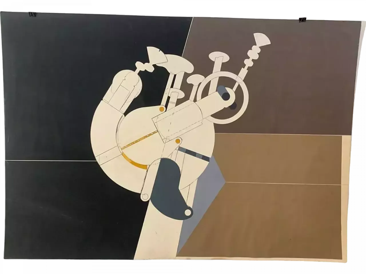 R. Volpini, Element For Space Machine, Mixed Media, 1970s