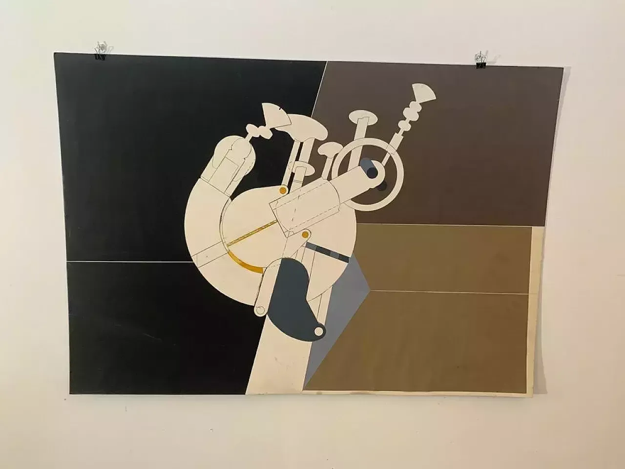 R. Volpini, Element For Space Machine, Mixed Media, 1970s photo for sale