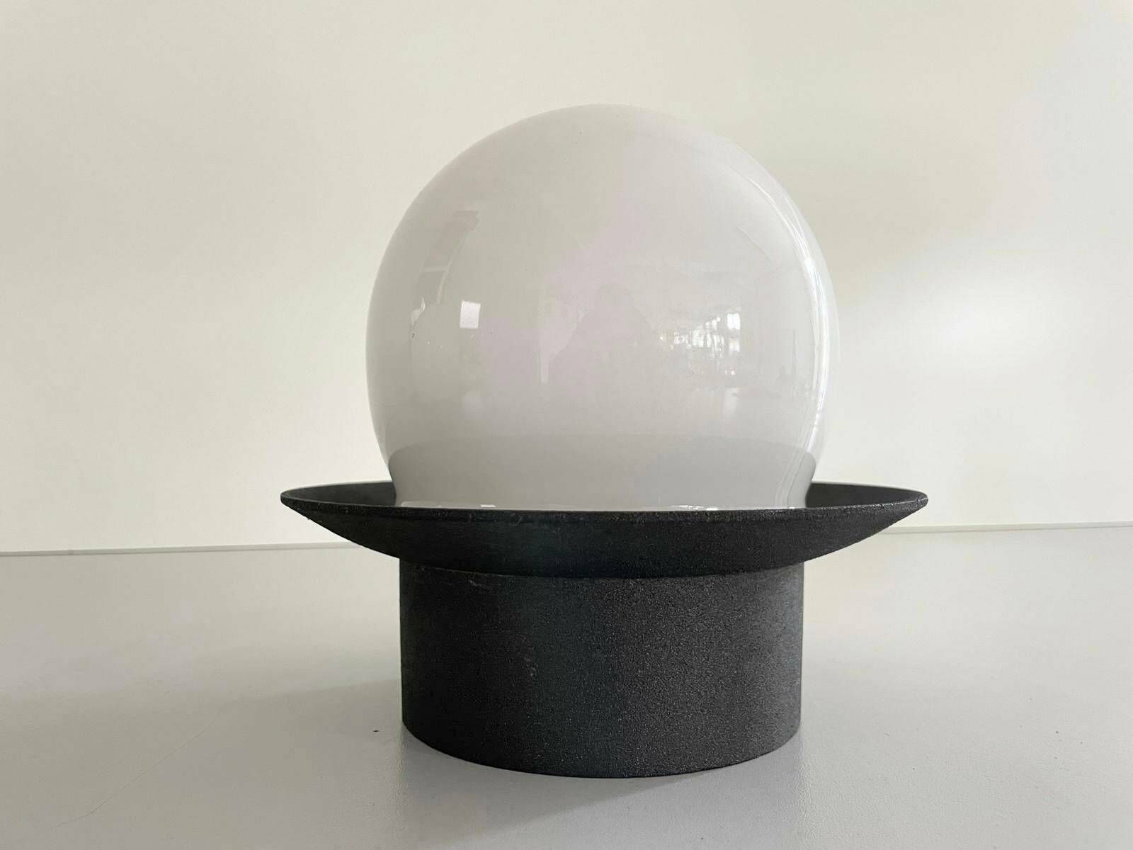 Mid Century Modern Ball Glass Pair Of Flush Mount Or Wall Lights By Ismos, Italy, 1960s photo buy