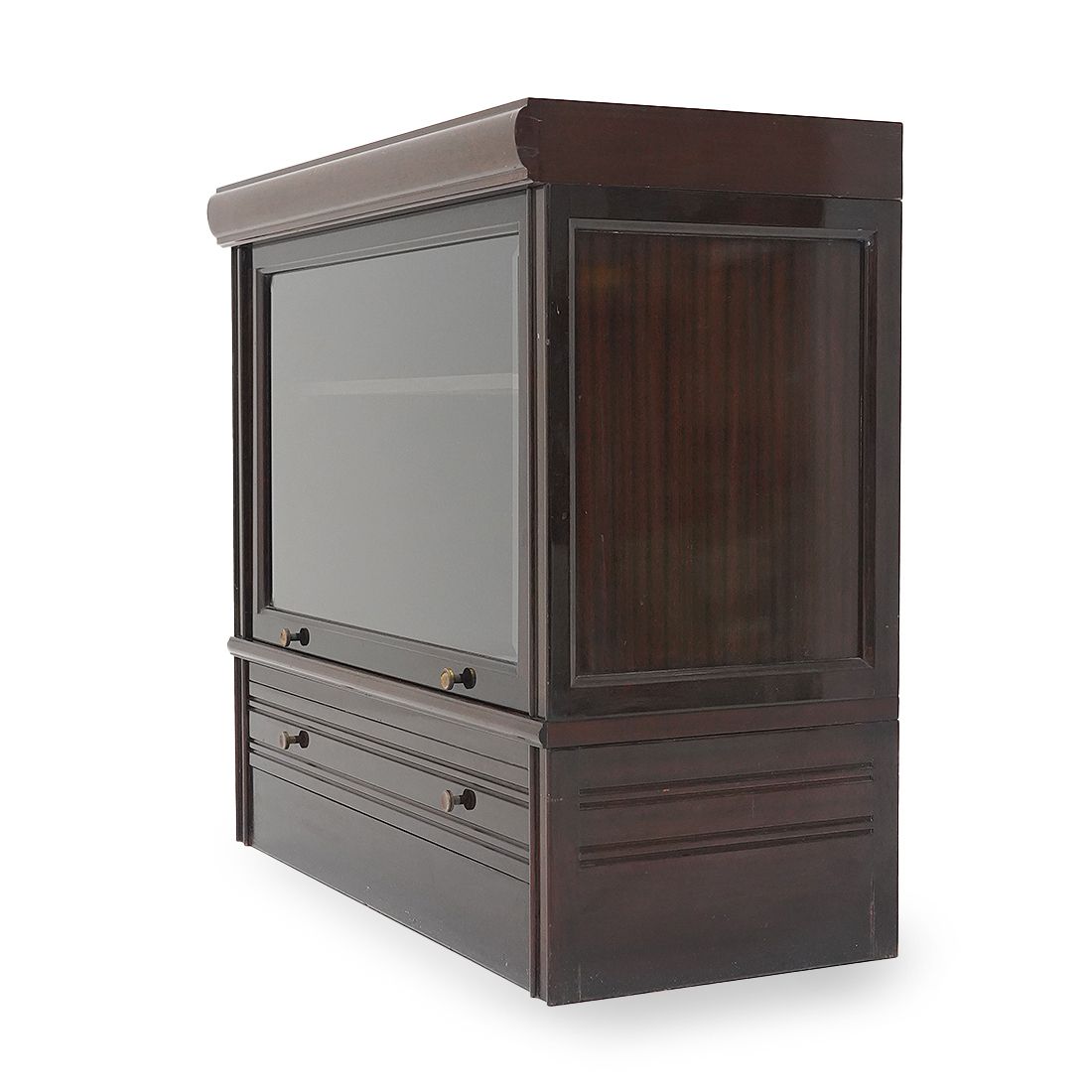 Md Sideboard With Glass And Drawer, 1970s photo vinterior