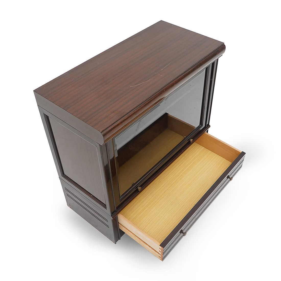 photo for sale Md Sideboard With Glass And Drawer, 1970s