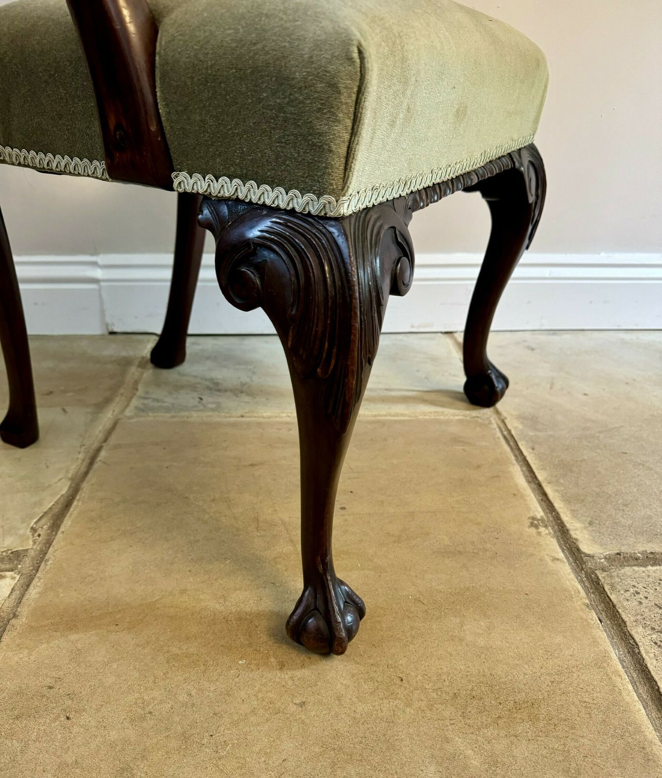 Victorian Quality Carved Mahogany Desk Chair photo vinterior