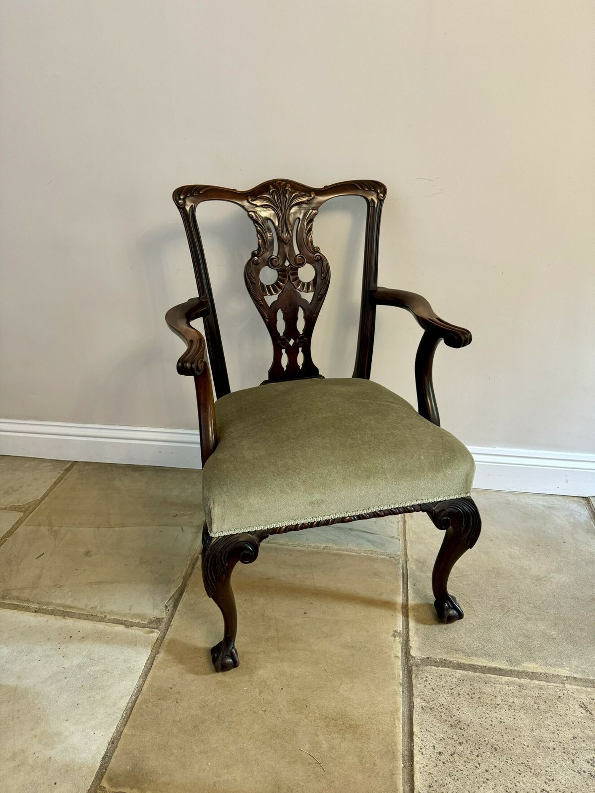 Victorian Quality Carved Mahogany Desk Chair photo buy