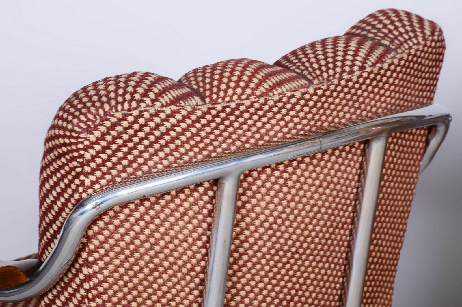 Set Of Two Original Bauhaus Armchairs, By O. Zoufalý, Chrome, Czech, 1930s photo for sale