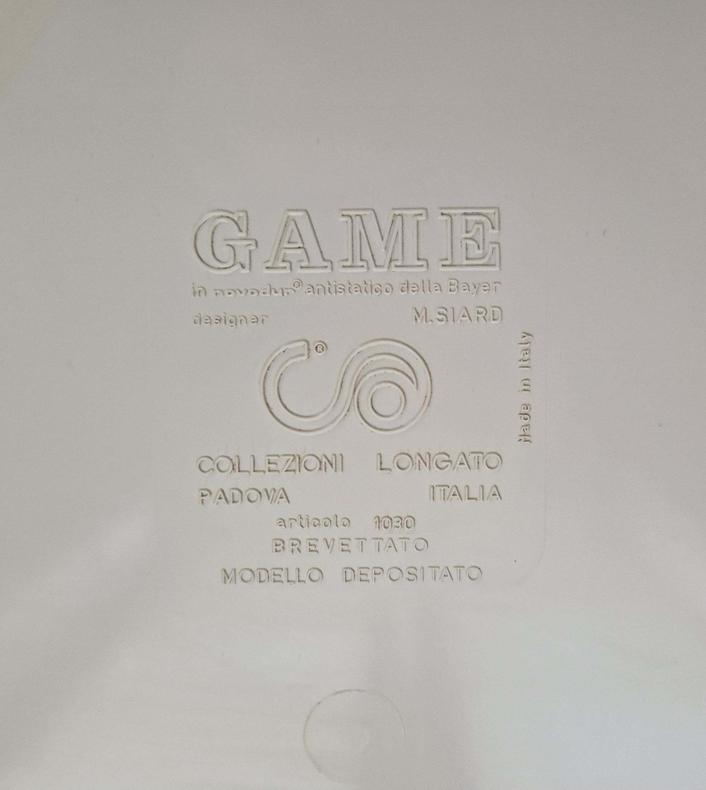 photo vintage Midcentury Side Table Game Designed By Marcello Siard For Longato, Italy, 1970s