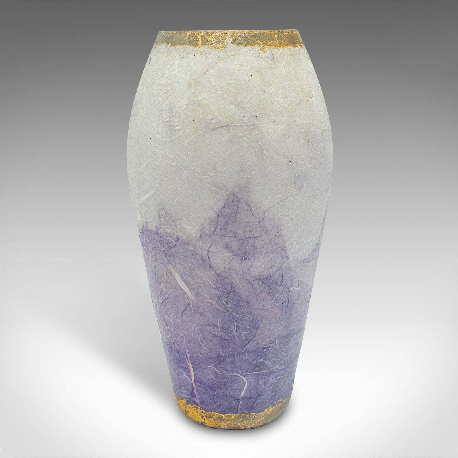 Contemporary Decorative Flower Vase, English, Art Glass, Posy Sleeve, Applique photo 325.0