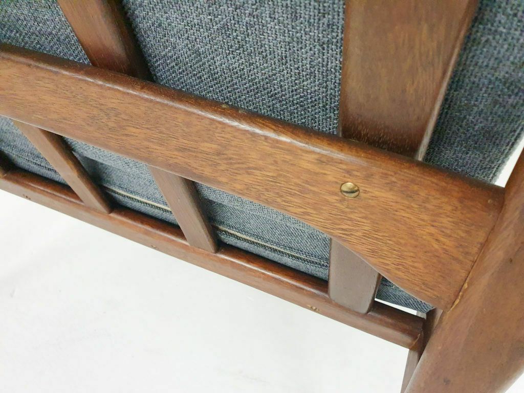 Teak Lounge Chair By Illum Wikkelso Model Ek For Niels Eilersen, Denmark 1960's photo buy