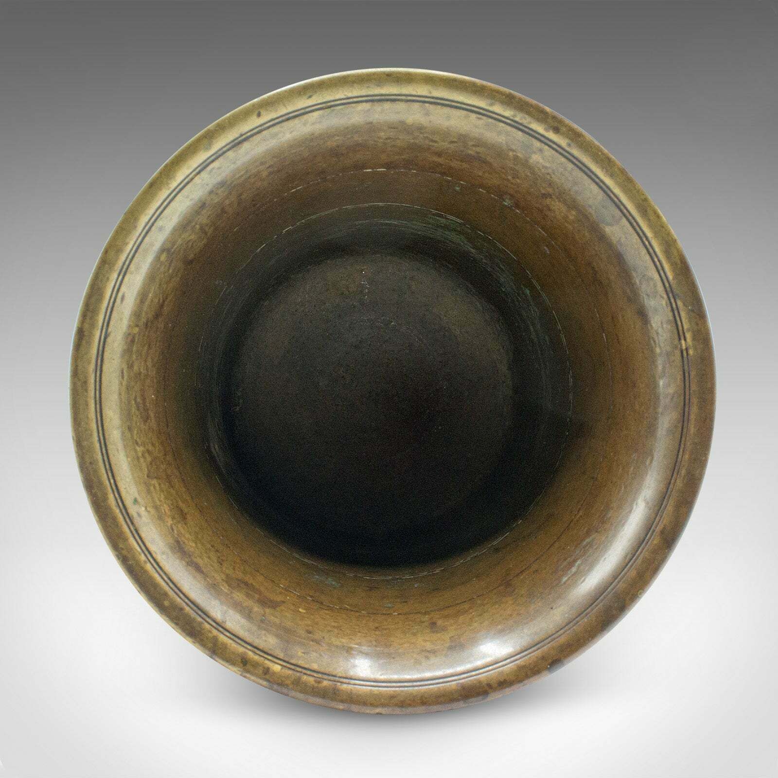 Antique Mortar And Pestle Duo, English, Brass, Apothecary, Jardiniere, Georgian photo buy