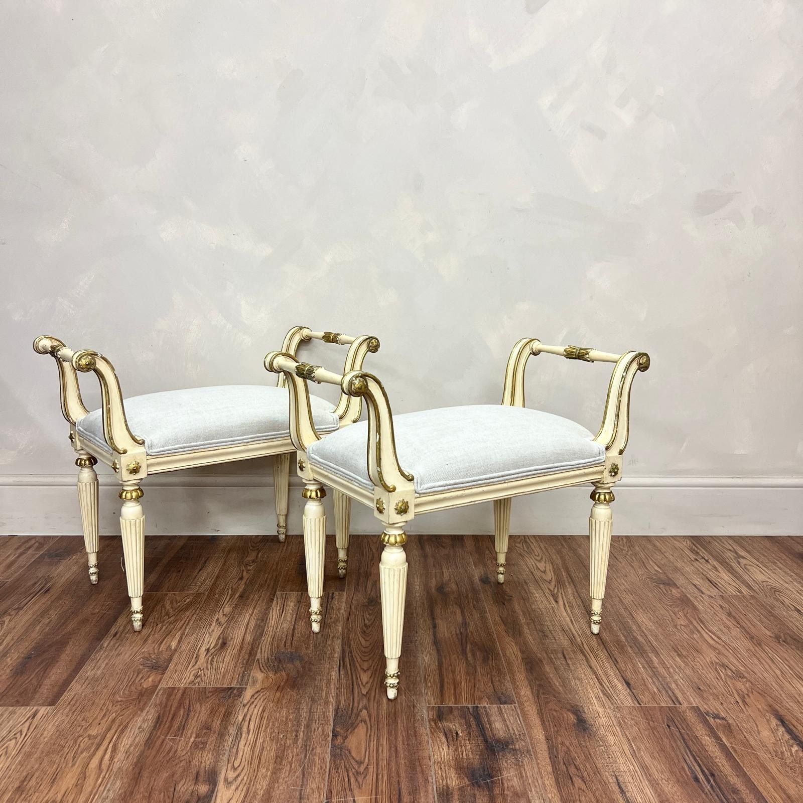 Pair Of French 20th Century Gilt Window Seats photo buy