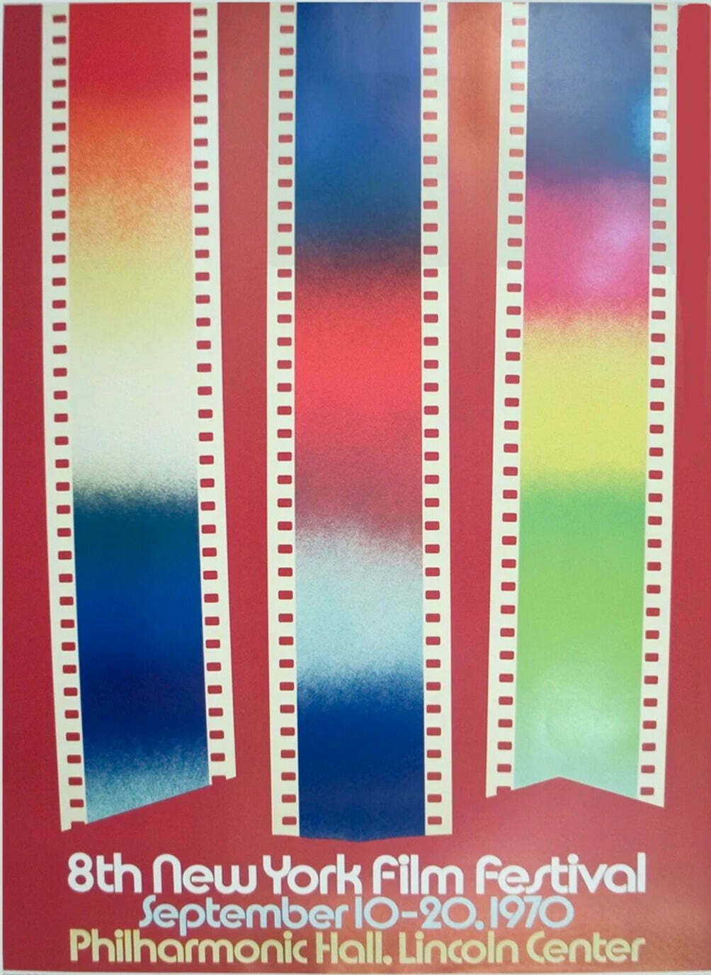 1970 New York Film Festival Original Vintage Poster