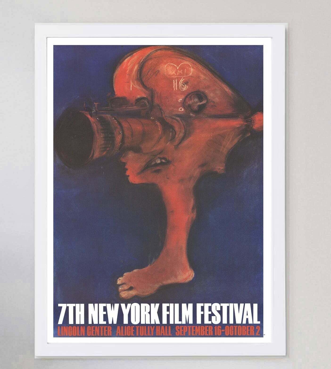 7th New York Film Festival, 1960s Original Vintage Poster photo furniture