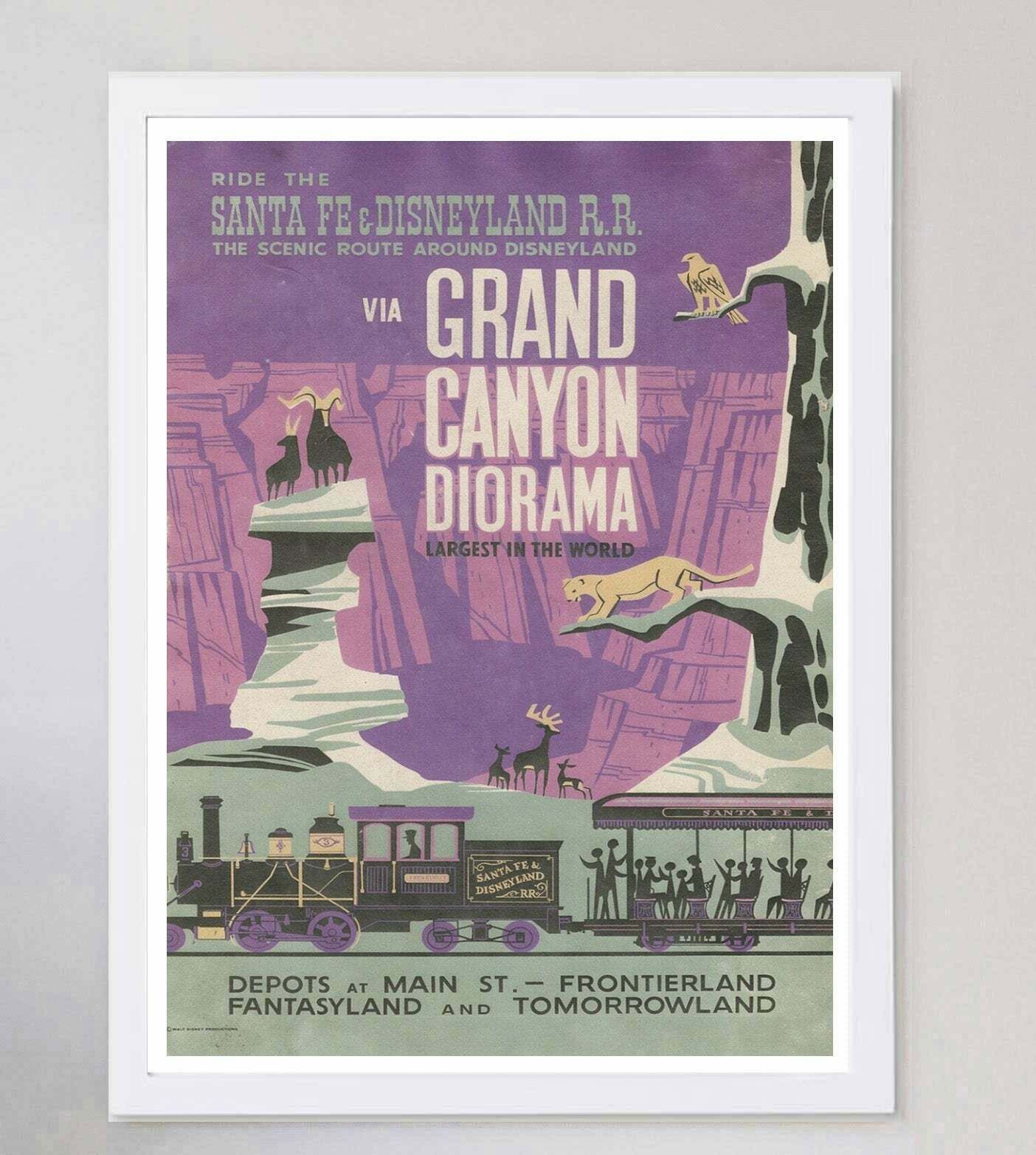 Disneyland   Grand Canyon Diorama  Original Vintage Poster photo for sale