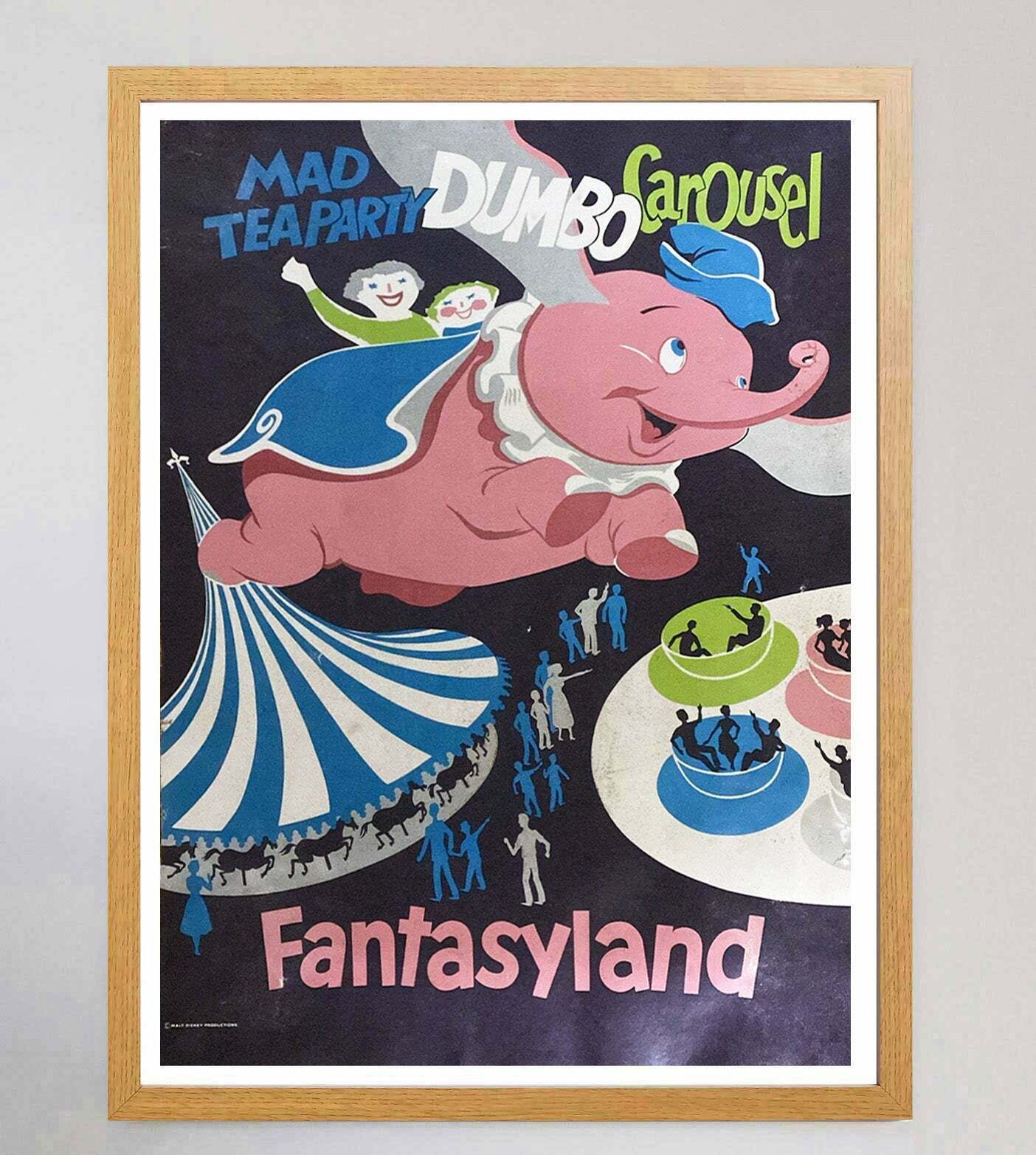 Disneyland   Fantasyland Original Vintage Poster photo Art