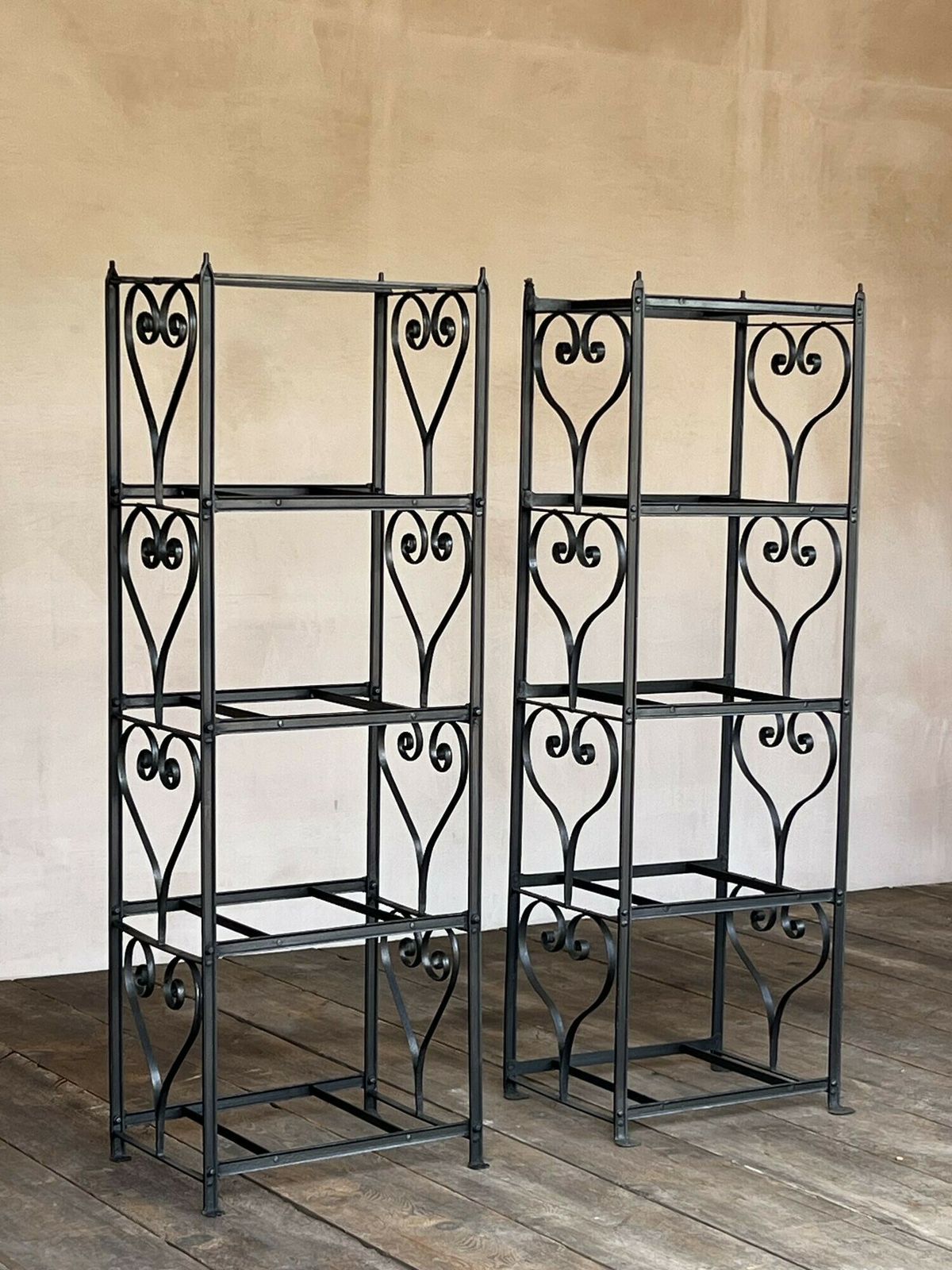 Wrought Iron Shelving Racks, 1800s photo for sale