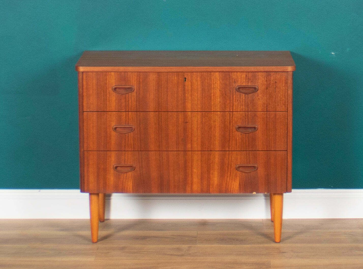 Retro Teak 1960s Bedside Chest Of Drawers photo buy