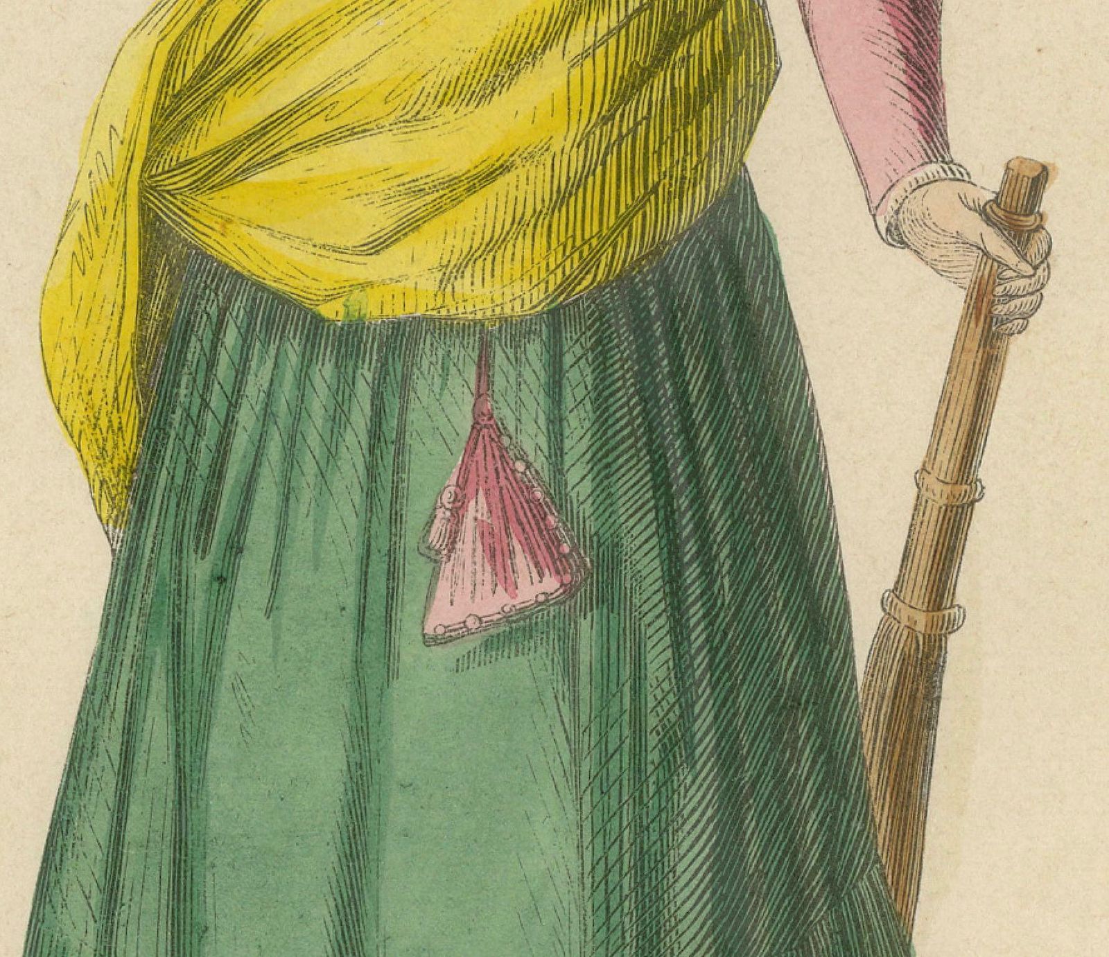 Dutch Peasant Woman Of The Middle Ages: A Portrait Of Rural Life, 1847 photo for sale