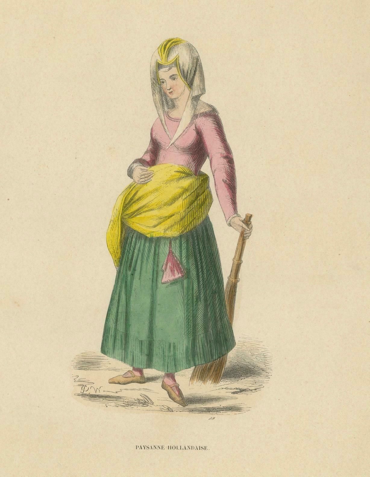 Dutch Peasant Woman Of The Middle Ages: A Portrait Of Rural Life, 1847 photo 172.0